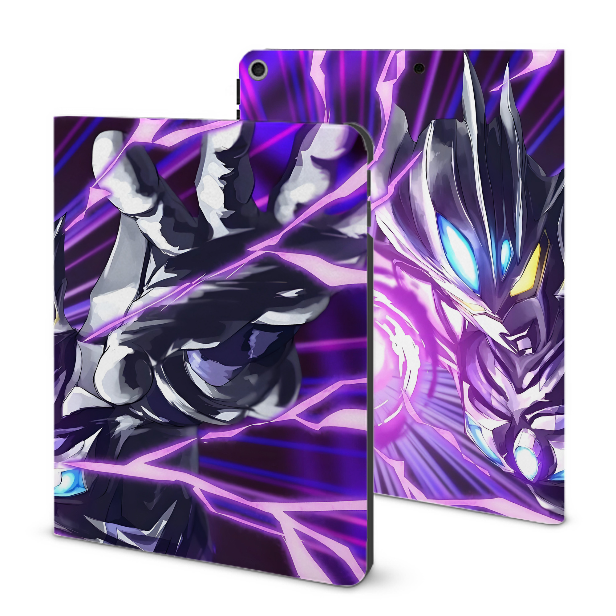 （画像用） ウルトラマン Ultraman IPad ケース ブック型 PUレザー TPU 耐衝撃 軽量 薄型 ペン収納なし 全面保護 IPad 各モデル対応